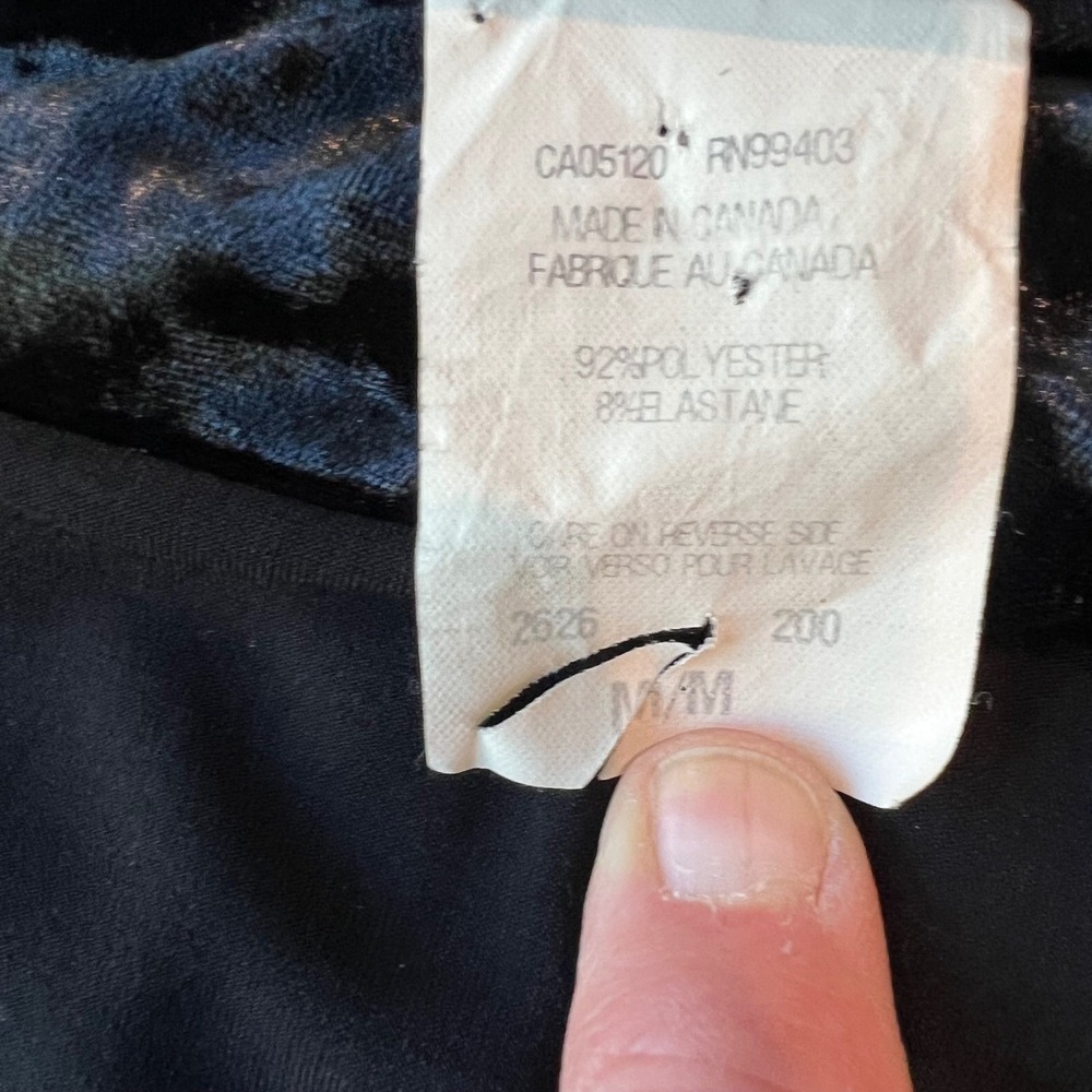 Papillon Blanc Semi Formal Black‎ Cocktail Velvet Trim 3/4 Sleeve Dress - Picture 5 of 9